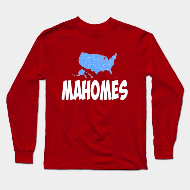 Chiefs Kansas City Mahomes Long Sleeve T-Shirt by Edy